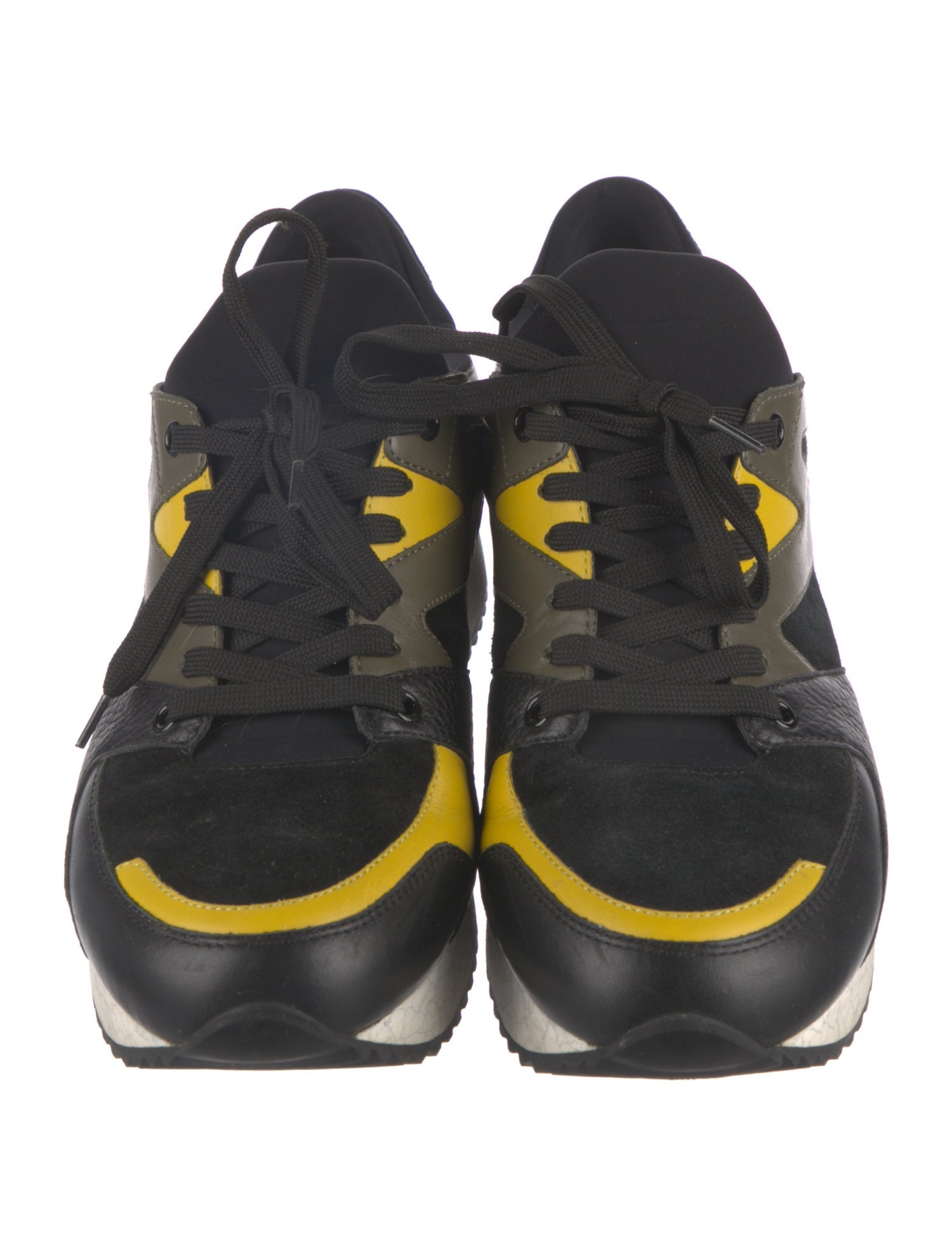 Dolce & Gabbana Suede Printed Athletic Sneakers